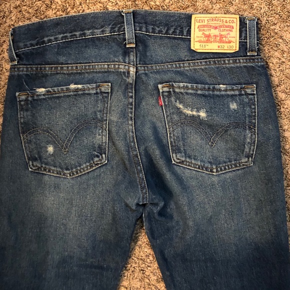 Jeans | Levis 511 32x30 Blue Distressed